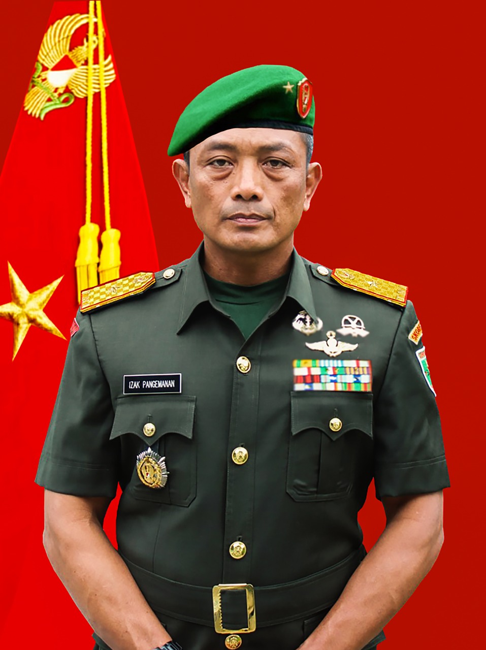 Komandan Korem 172/PWY Kolonel Inf Izak Pangemanan