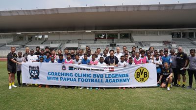 PSSI dan Freeport Kembangkan Talenta Sepak Bola Papua Melalui Coaching Clinic bersama Legenda Borussia Dortmund